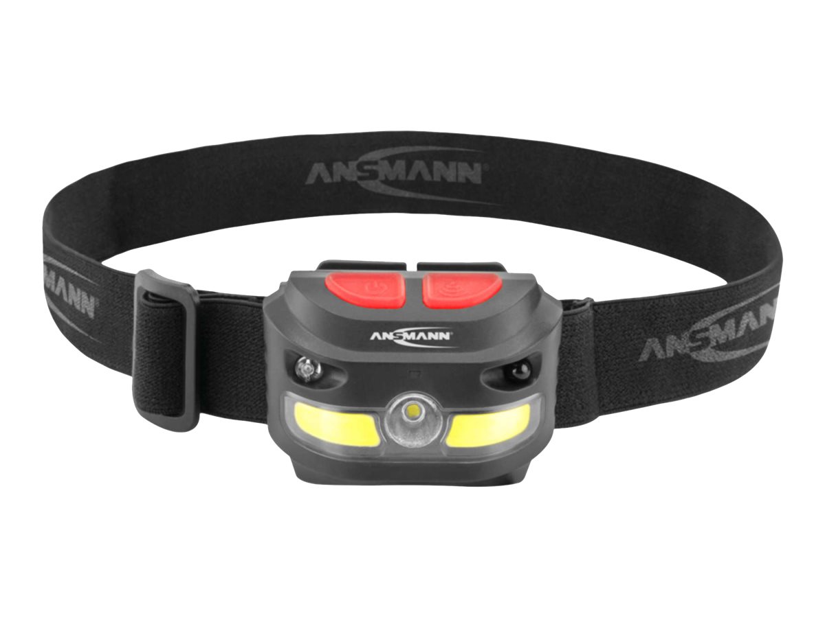 Ansmann HD250RS - Stirnlampe - LED x 2 - gesamt:9 W - Schwarz
