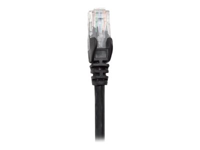 Intellinet Network Patch Cable, Cat5e, 10m, Black, CCA, U/UTP, PVC, RJ45, Gold Plated Contacts, Snagless, Booted, , Polybag - Patch-Kabel - RJ-45 (M)zu RJ-45 (M) - 10 m - UTP - CAT 5e - geschirmt - oh