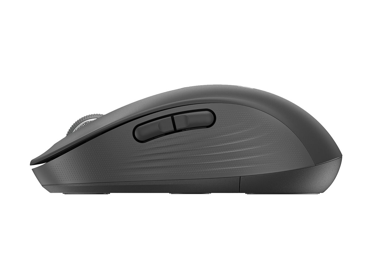 Logitech Signature M650 Large - Maus - großeGröße - optisch - 5 Tasten - kabellos - 2.4 GHz - Bluetooth - Logitech Logi Bolt USB-Empfänger - Graphite