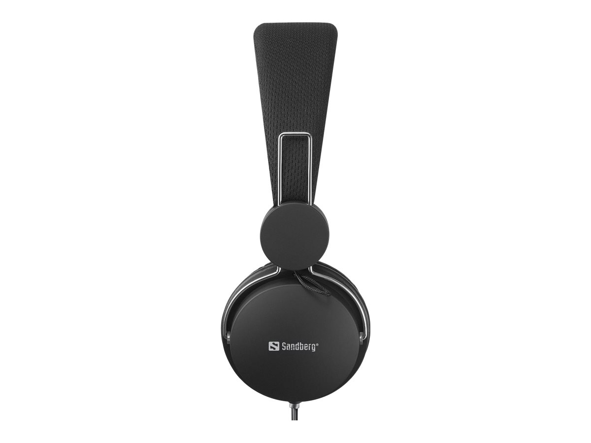 SANDBERG MiniJack Headset with Line-Mic - Kopfhörermit Mikrofon - On-Ear - kabelgebunden - 3,5 mm Stecker