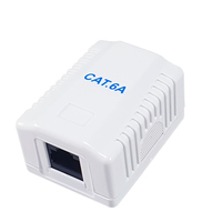 Equip 235215, Cat6a, Weiß, CE, REACH, RoHS, 54 mm, 39 mm, 29,5 mm1-Port Cat.6A Aufputzgehäuse - ungeschirmt