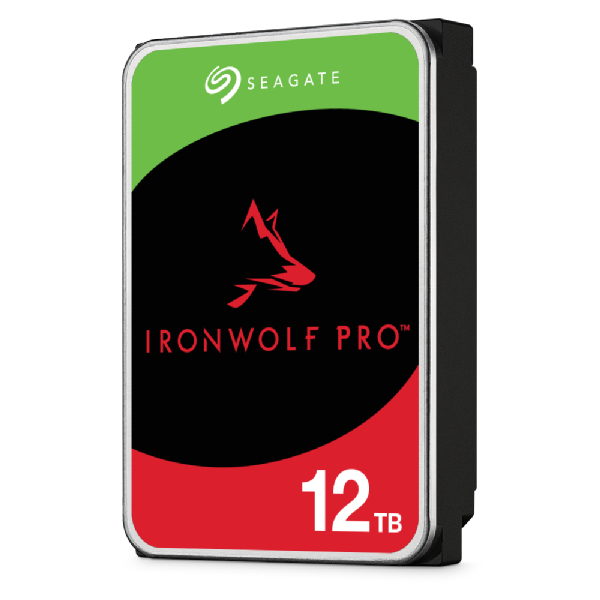 Seagate IronWolf Pro ST12000NT001 - Festplatte - 12 TB - intern - 3.5" (8.9 cm)SATA 6Gb/s - 7200 rpm - Puffer: 256 MB - mit 3 Jahre Seagate Rescue Datenwiederherstellung