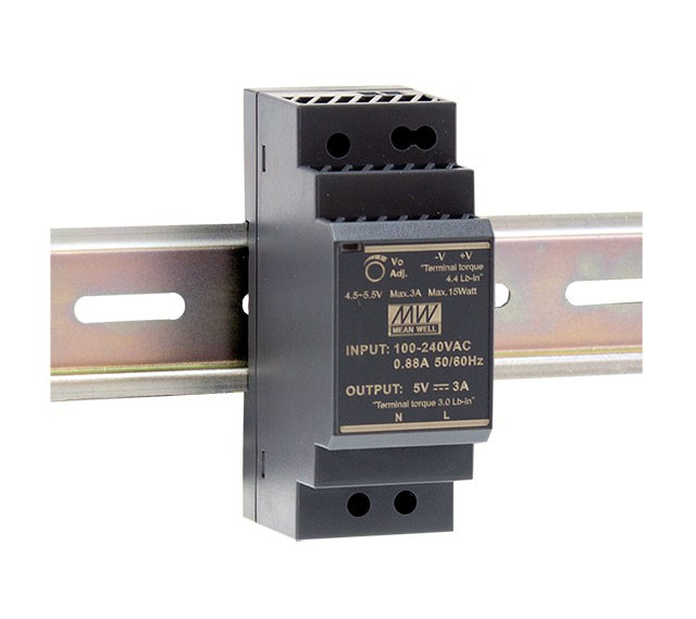 Meanwell MEAN WELL HDR-30-24, 36 W, 85 - 264 V, Überspannung, Überlastschutz, Kurzschluß, Edelstahl, -30 - 70 °C, UL60950-1, UL508, TUV EN61558-2-16, IEC60950-1 approved; Design refer to EN50178, TUV