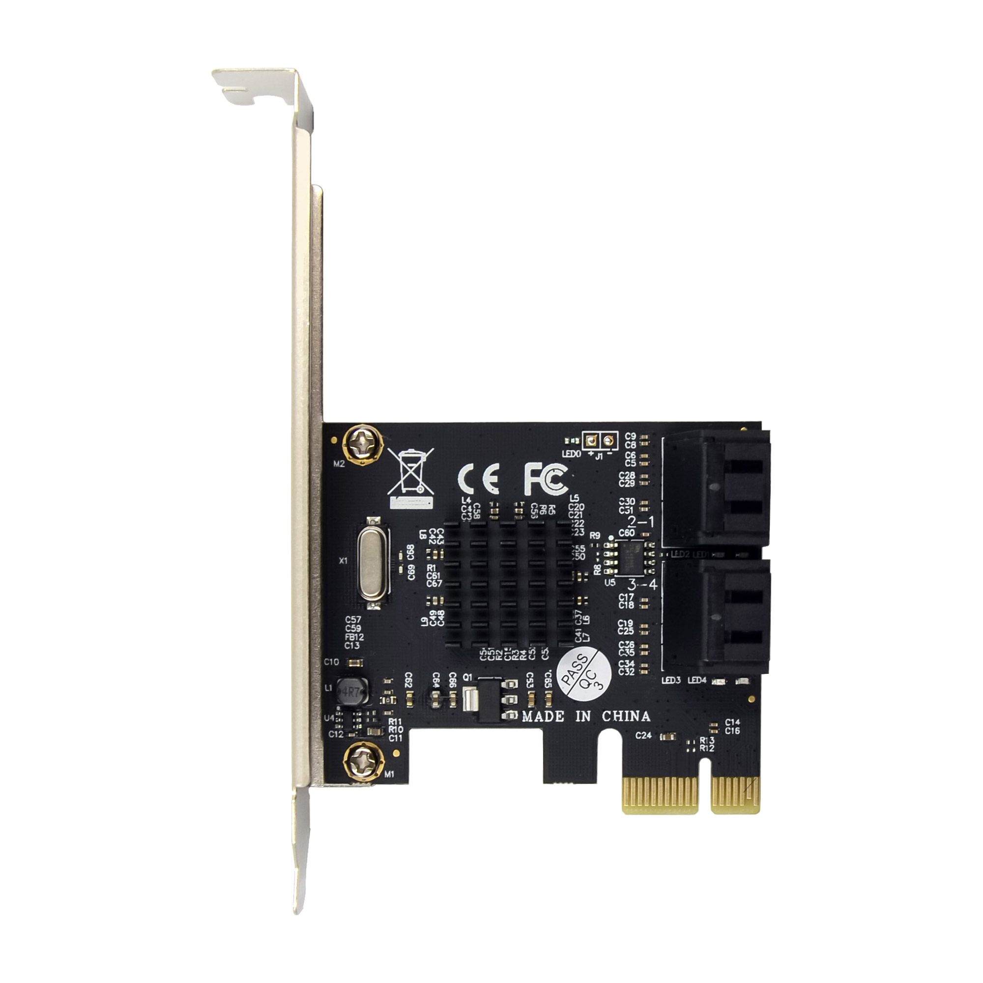 InLine Schnittstellenkarte - 4x SATA 6Gb/s - PCIe 2.0 - Hot Swap - NCQSATA 6Gb/s - PCIe 2.0