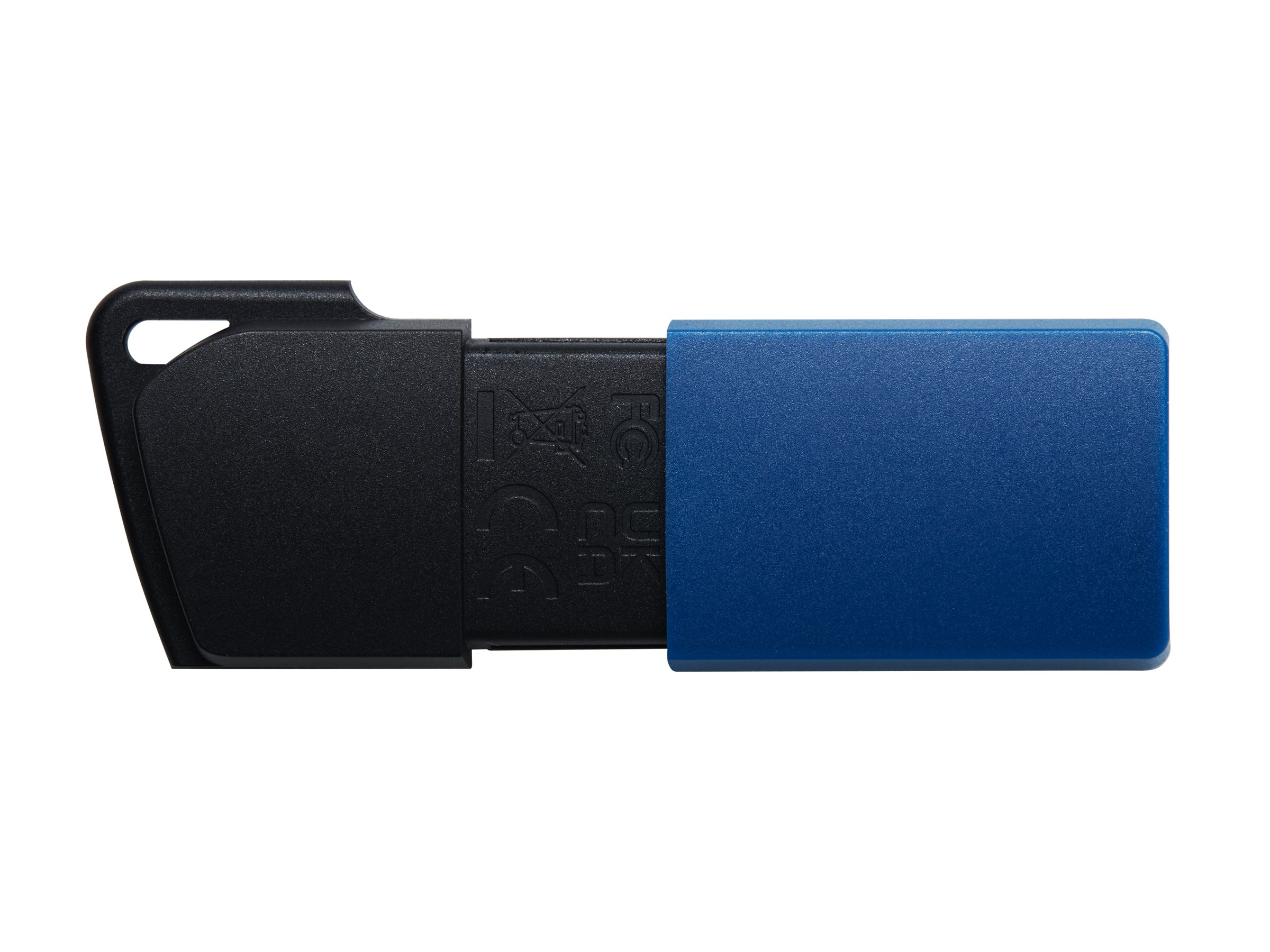 Kingston DataTraveler - USB-Flash-Laufwerk - 64 GB - USB 3.2 Gen 1 (Packung mit 2)64GB USB3.2 Gen 1 DataTraveler Exodia M (Schwarz + Blau) - 2 Pieces