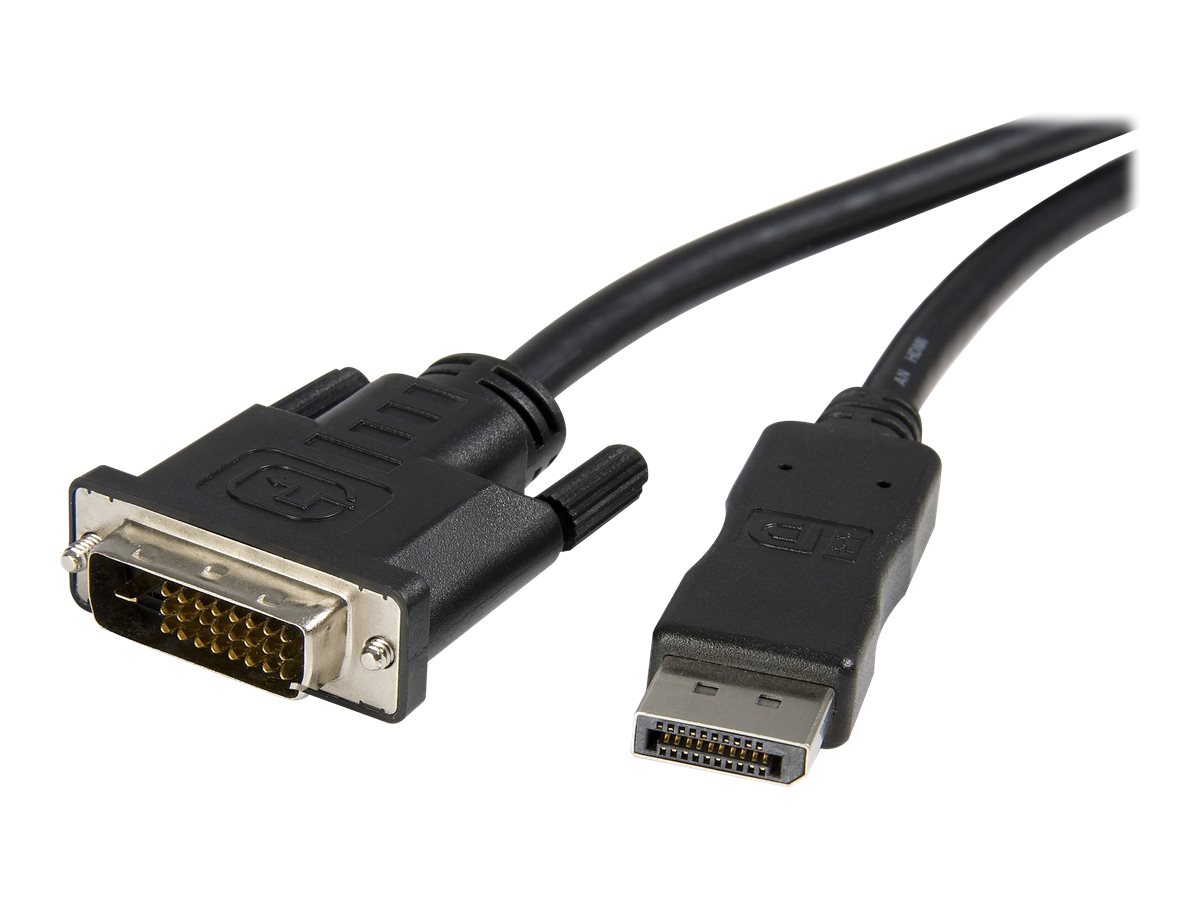 StarTech.com 3m DisplayPort auf DVI Adapter Konverter Kabel / DP zu DVI (Stecker/Stecker)max. Auflösung 1920x1200/ 1080p - DisplayPort-Kabel - DisplayPort (M) zu DVI-D (M) - 3 m - Schwarz - für P/N: D