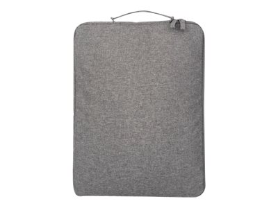 IC Intracom Manhattan Seattle Laptop Sleeve 15.6", Grey, Padded, Extra Soft Internal Cushioning, Main Compartment with double zips, Zippered Front Pocket, Carry Loop, Water Resistant and Durable, Note