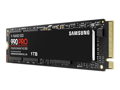 Samsung 990 PRO MZ-V9P1T0BW - SSD - verschlüsselt - 1 TB - intern - M.2 2280 - PCIe 4.0 x4 (NVMe)256-Bit-AES - TCG Opal Encryption 2.0