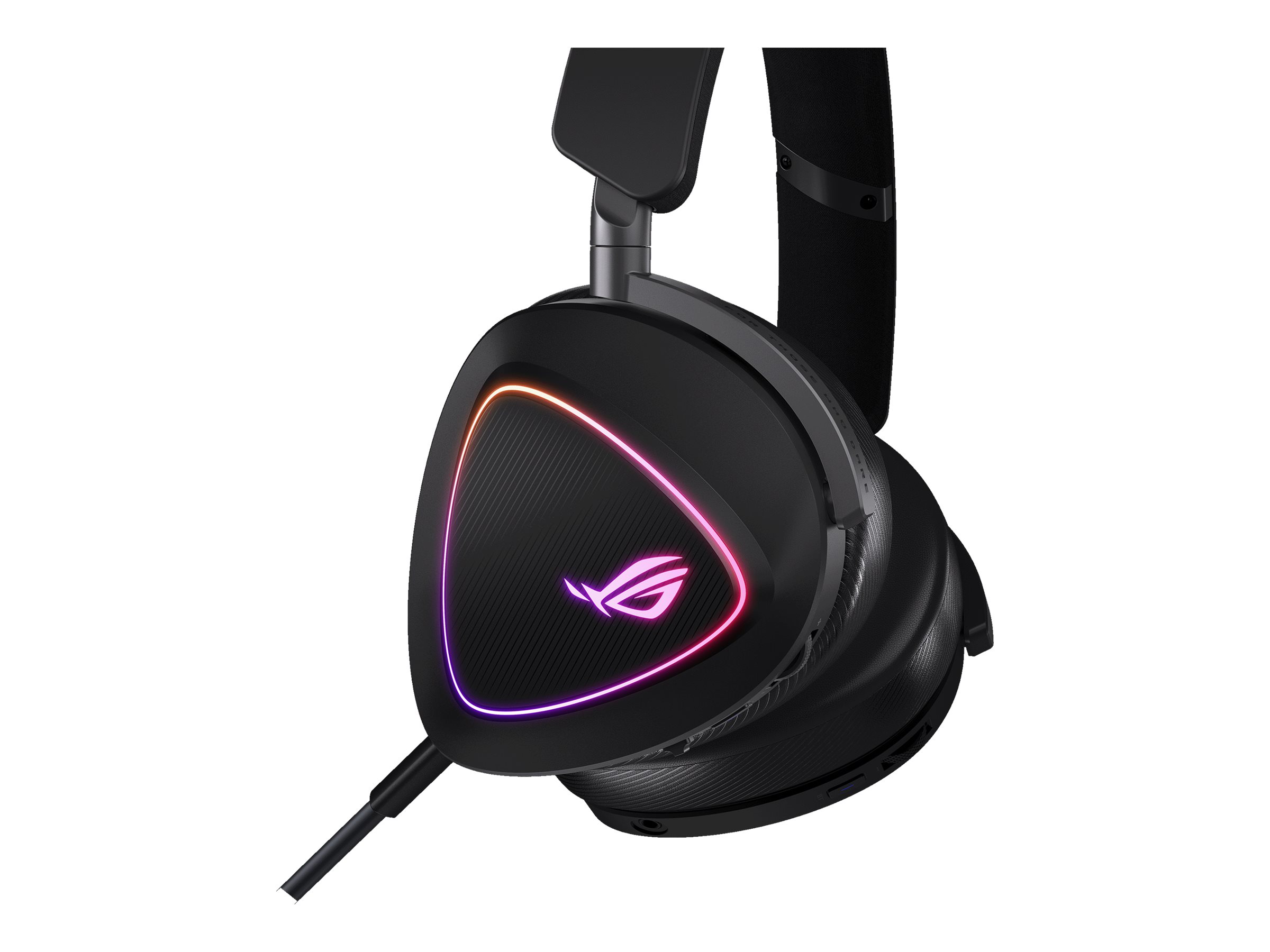 ASUS ROG Delta II - Headset - ohrumschließendBluetooth / 2,4 GHz Funkfrequenz - kabellos - 3,5 mm Stecker - Schwarz