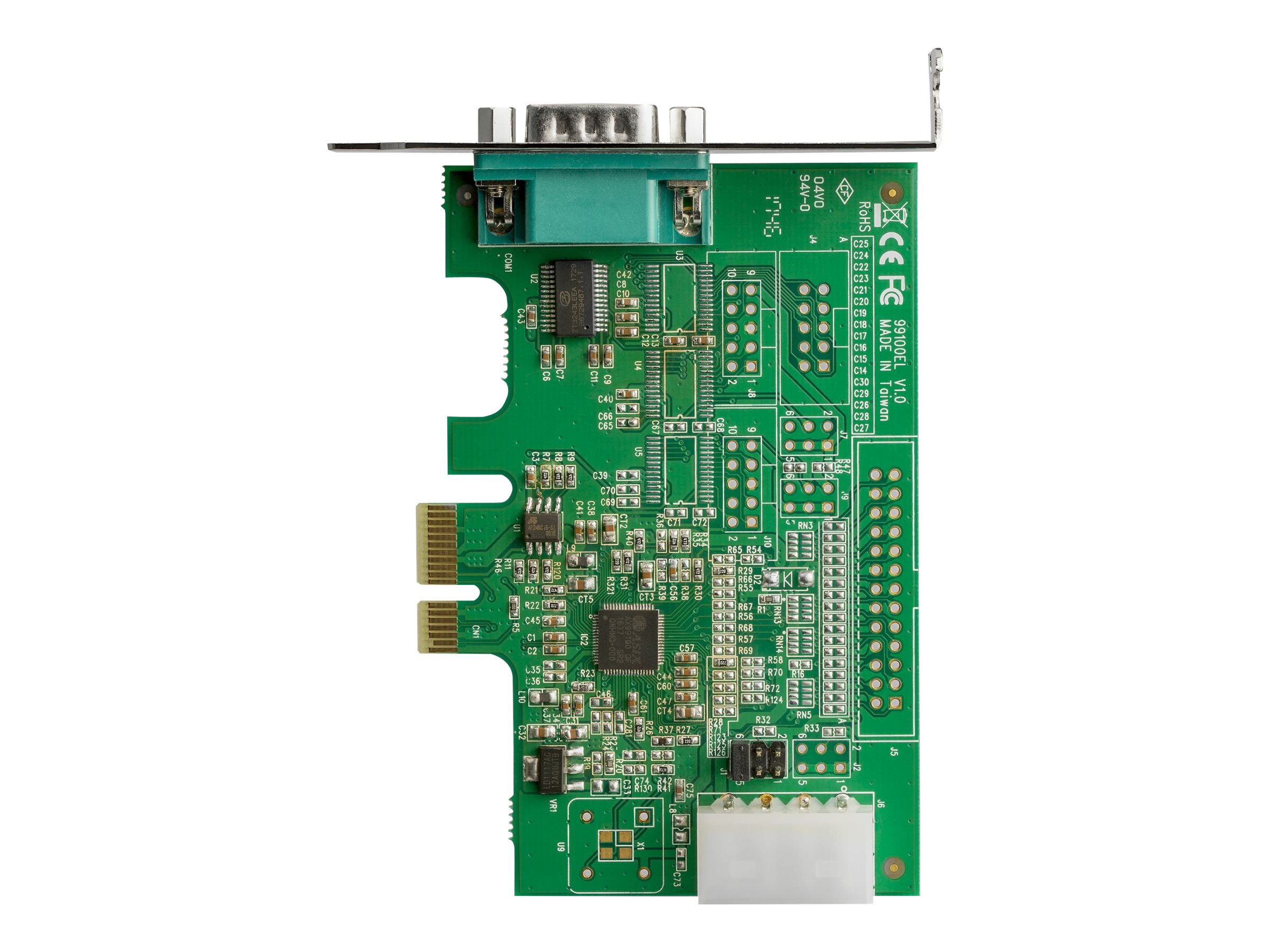 StarTech.com Startech 1 Port Serielle PCI Express RS232 Adapter Karte - Serielle PCIe RS232 Kontroller Karte - PCIe zu Seriell DB9 - 16950 UART - Niedrigprofil-Erweiterungskarte - Windows & Linux (PEX