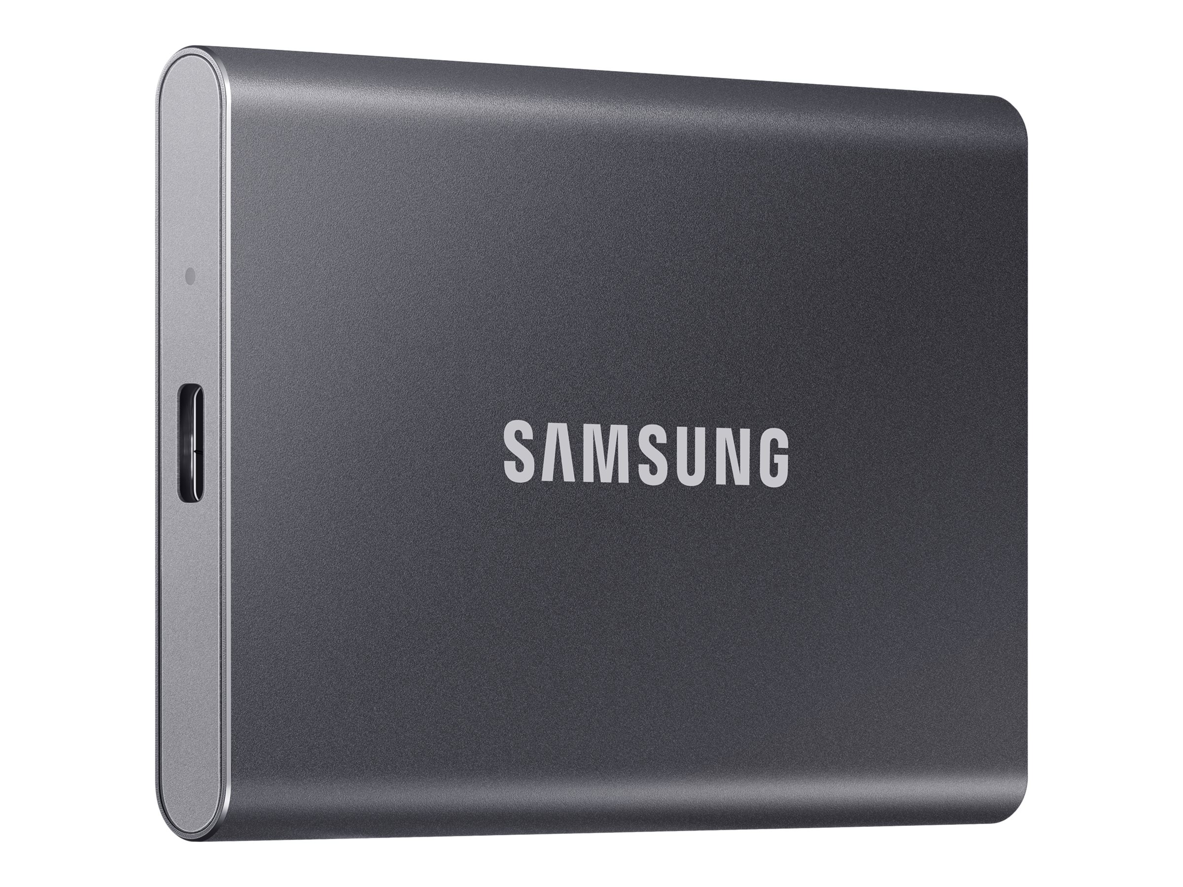 Samsung T7 MU-PC1T0T - SSD - verschlüsselt - 1 TB - extern (tragbar)USB 3.2 Gen 2 (USB-C Steckverbinder) - 256-Bit-AES - Titan Gray