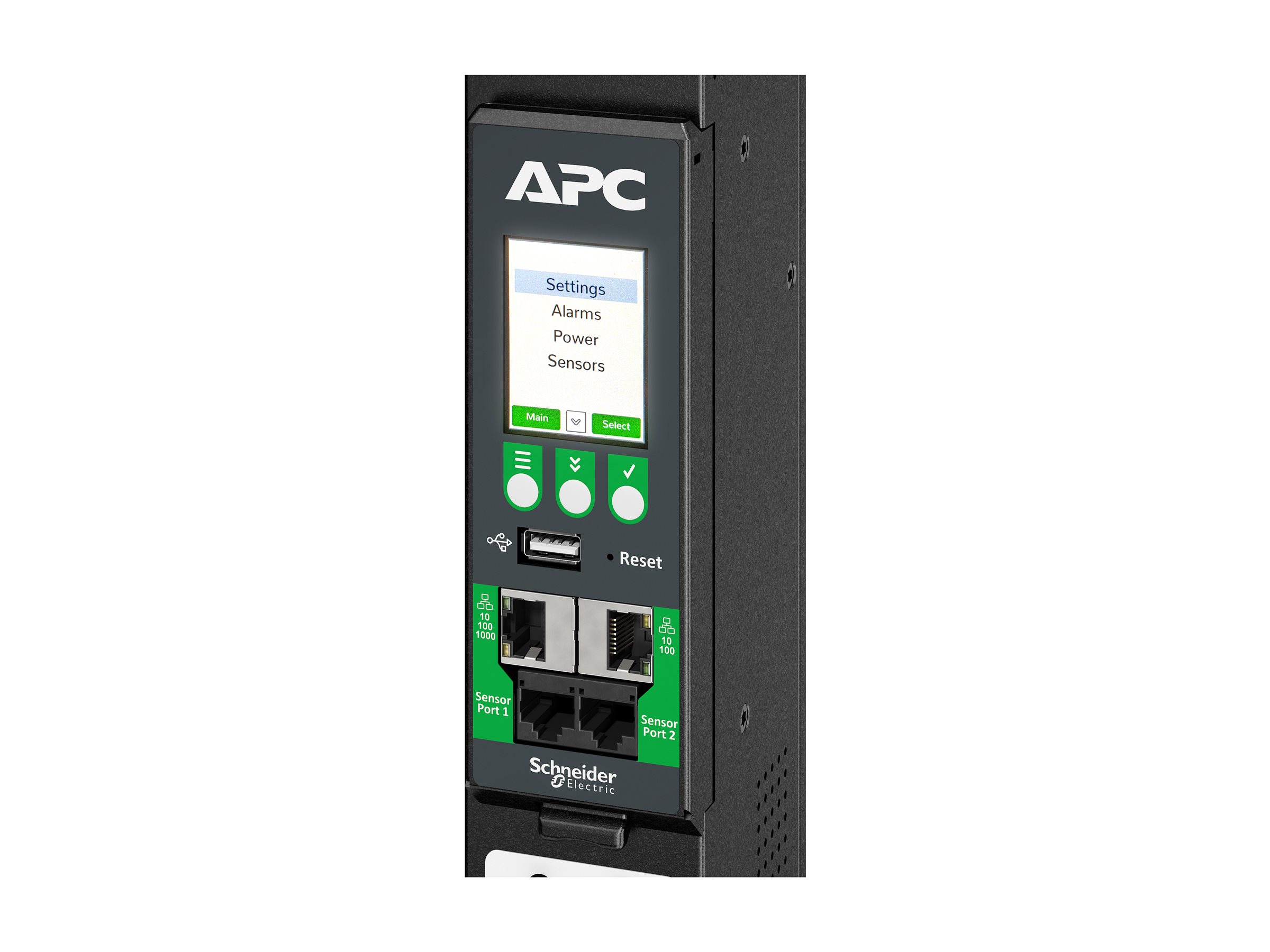 APC NetShelter Rack PDU Advanced - Stromverteilungseinheit (Rack - einbaufähig)gemessen - AC 400/415 V - 11.5 kW - 11500 VA - 3 Phasen - Ethernet 10/100/1000 - Ethernet 10/100 - Eingabe - Eingang IEC