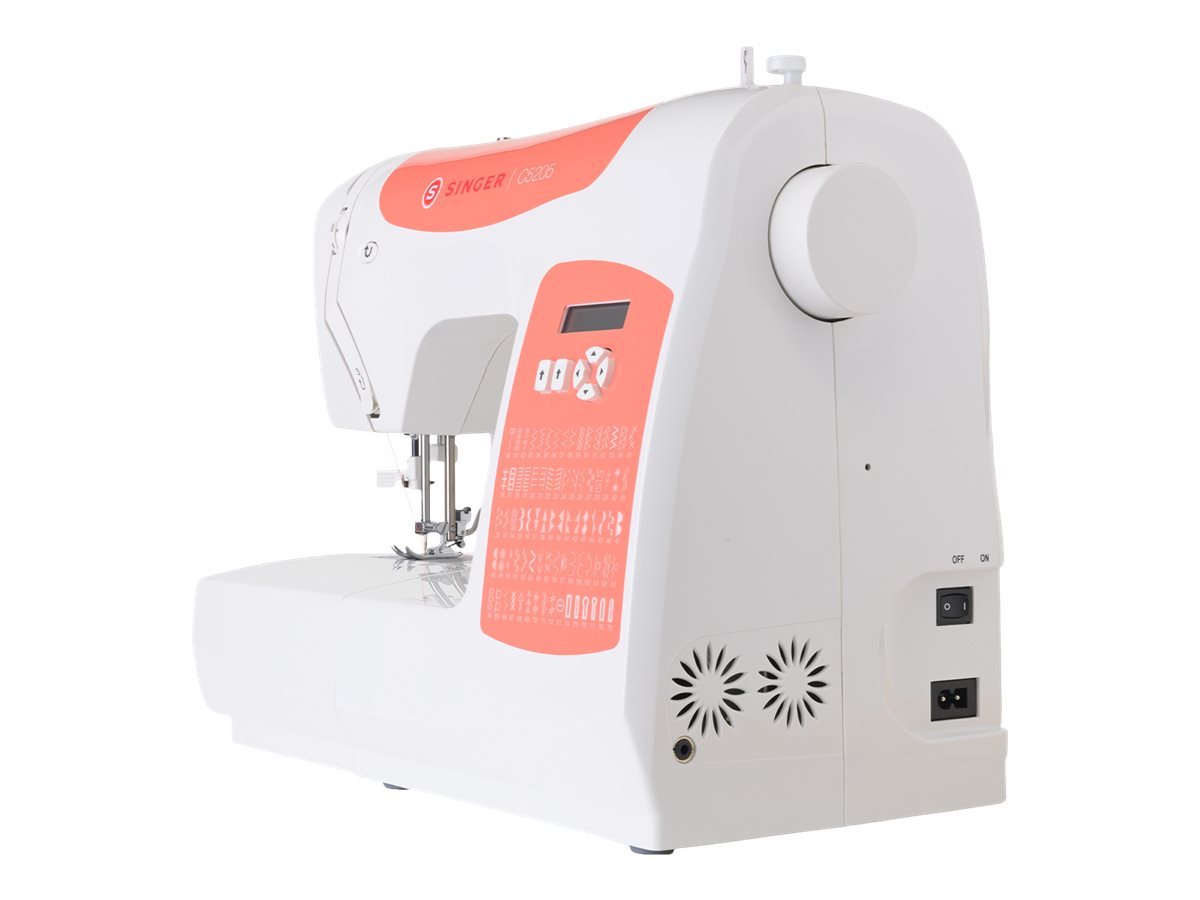 VSM Singer C5205CR - Nähmaschine - 80 Stiche - 6 Einstufen-Knopflöcher