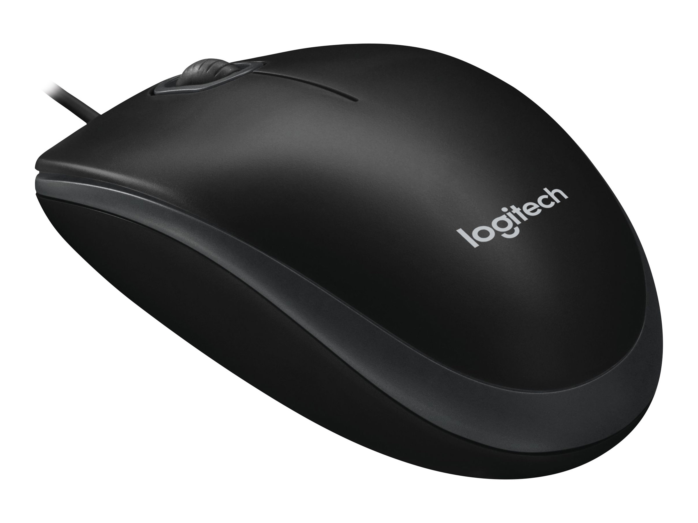 Logitech B100 - Maus - rechts- und linkshändigoptisch - 3 Tasten - kabelgebunden - USB - Schwarz
