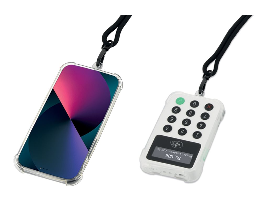 Mobilis Tragriemen für Mobiltelefon-Schutzhülleuniversal - abnehmbar - Schwarz
