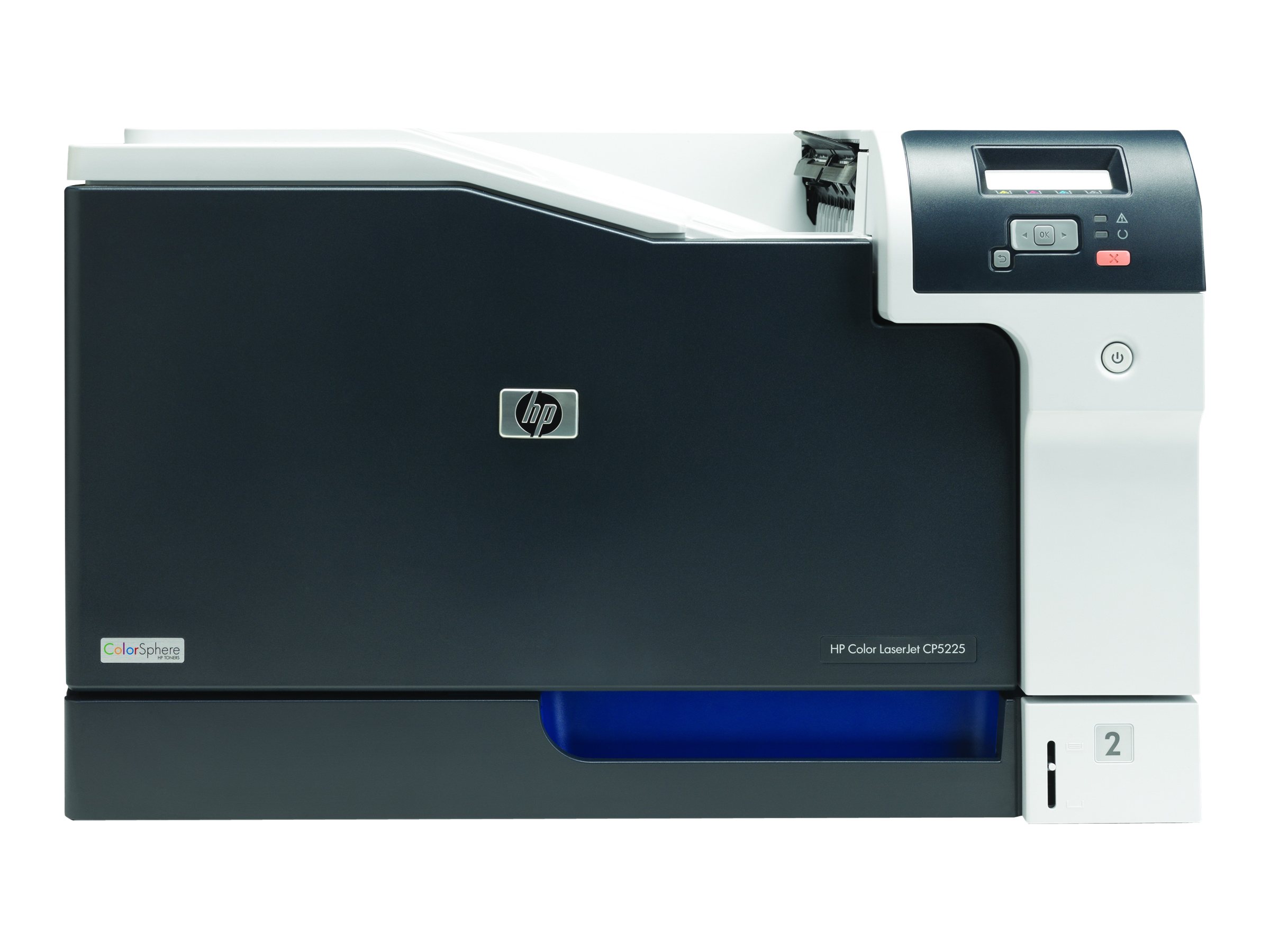 HP Color LaserJet Professional CP5225n - Drucker - Farbe - Laser - A3 - 600 dpi - bis zu 20 Seiten/Min. (einfarbig)/ bis zu 20 Seiten/Min. (Farbe) - Kapazität: 350 Blätter - USB - LAN