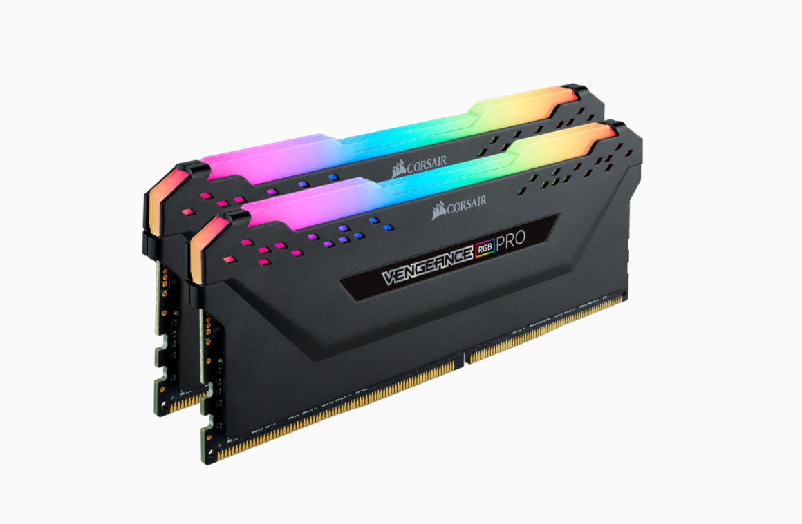 Corsair Vengeance RGB PRO - DDR4 - Kit - 32 GB:2 x 16 GB - DIMM 288-PIN - 3200 MHz / PC4-25600 - CL16 - 1.35 V - ungepuffert - non-ECC - Schwarz
