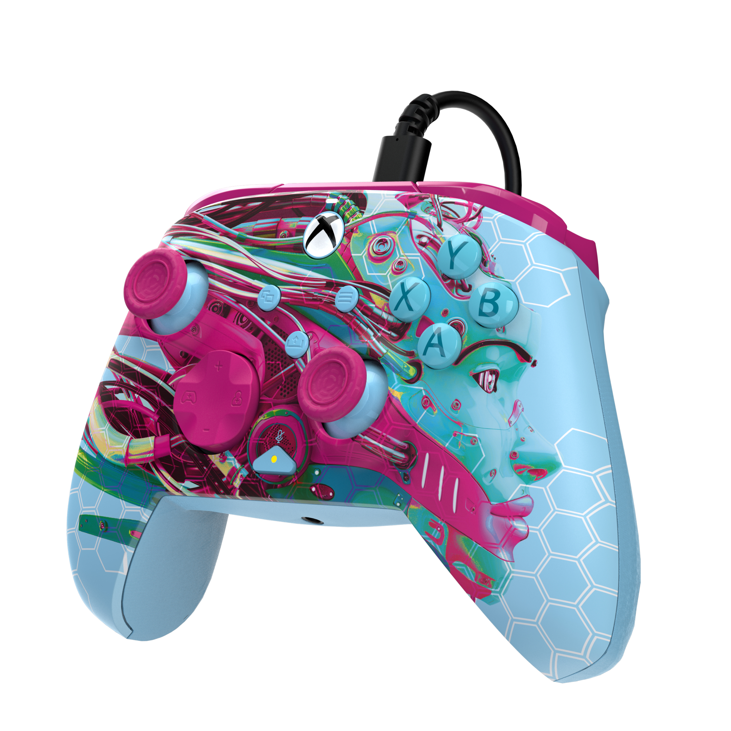 PDP REMATCH GLOW Advanced, Gamepad, PC, Xbox One, Xbox Series S, Xbox Series X, D-Pad, Menü-Taste, Schaltfläche Teilen, View button, Analog / Digital, Kabelgebunden, USBOne
