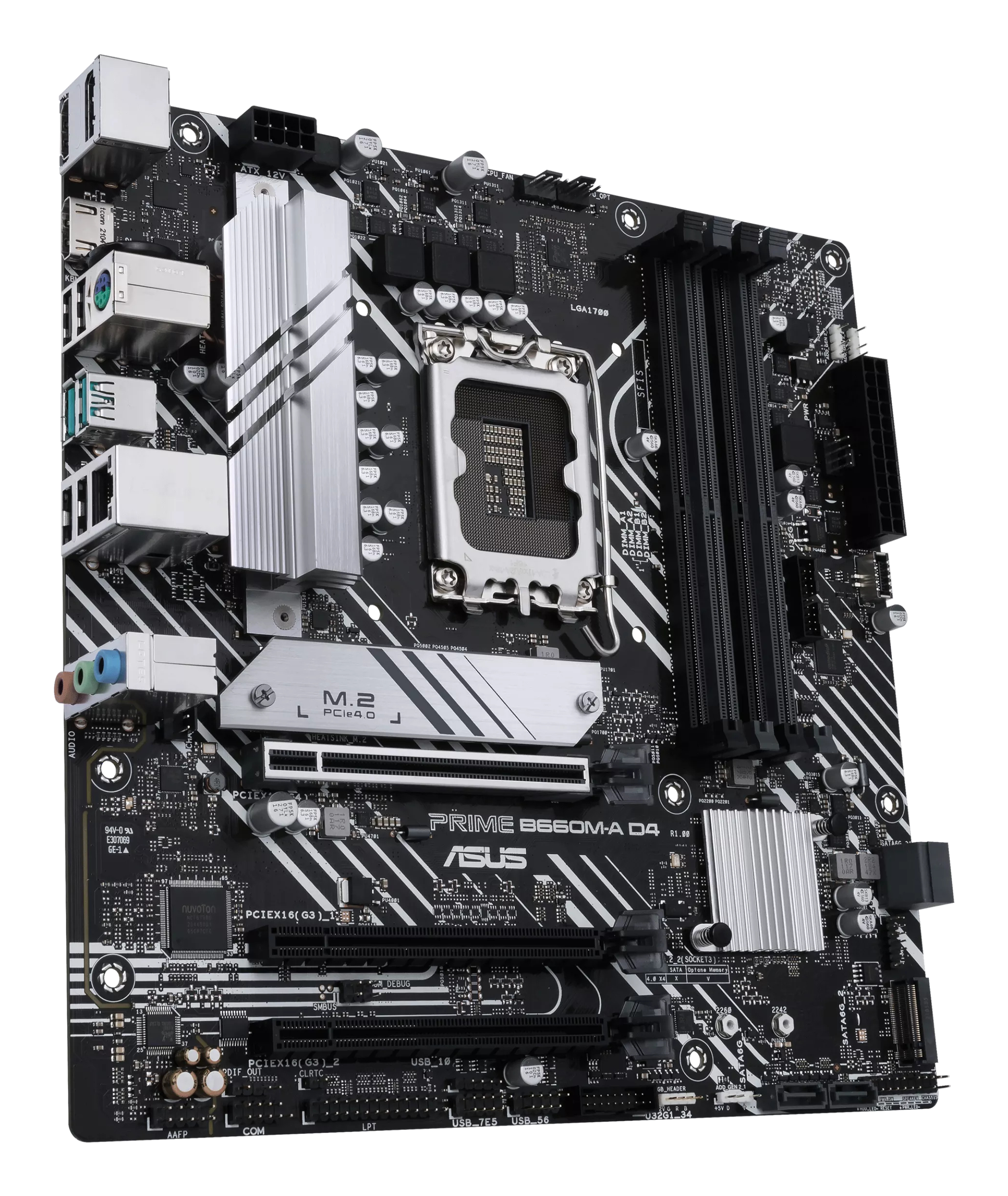 ASUS PRIME B660M-A D4-CSM - Motherboard - micro ATX - LGA1700 Sockel - B660 Chipsatz - USB 3.2 Gen 1, USB-C 3.2 Gen 1, USB 3.2 Gen 2 - Gigabit LAN - Onboard-Grafik (CPU erforderlich)HD Audio (8-Kanal)