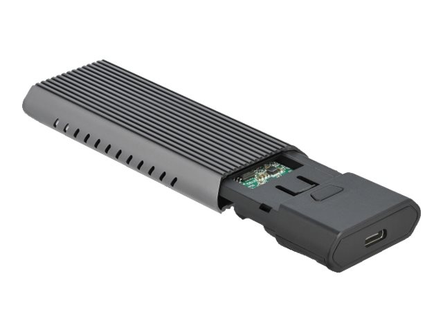 Delock External USB Type-C Combo Enclosure for M.2 NVMe PCIe or SATA SSD - Speichergehäuse - M.2 - M.2 NVMe Card / SATA 10Gb/s - USB 3.2 (Gen 2)