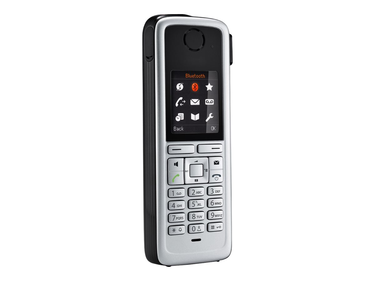 Unify OpenStage M3 - Schnurloses Erweiterungshandgerätmit Bluetooth-Schnittstelle - DECT - Schwarz - Silber