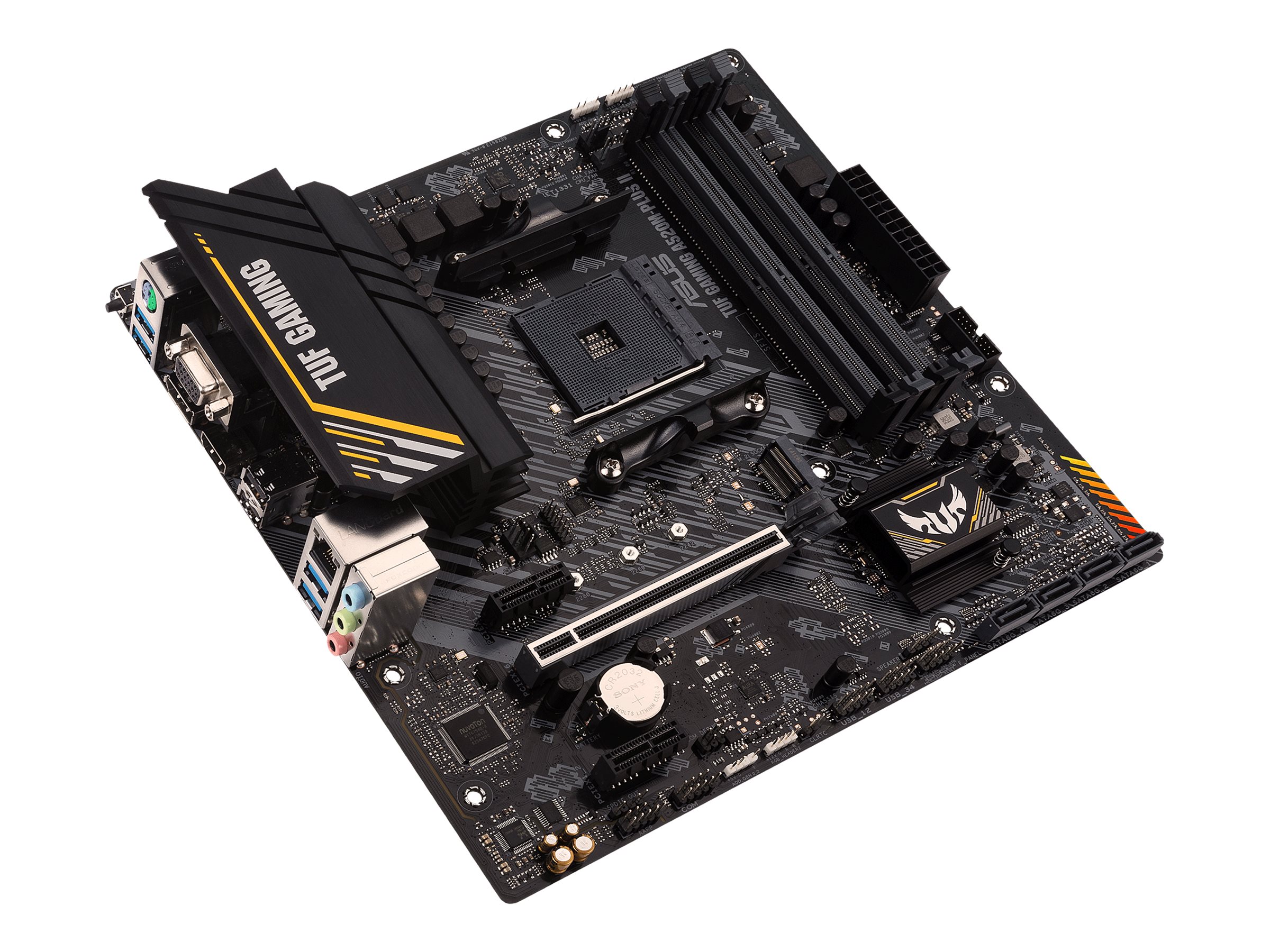 ASUS TUF GAMING A520M-PLUS II - Motherboard - micro ATX - Socket AM4 - AMD A520 Chipsatz - USB 3.2 Gen 1 - Gigabit LAN - Onboard-Grafik (CPU erforderlich)HD Audio (8-Kanal)