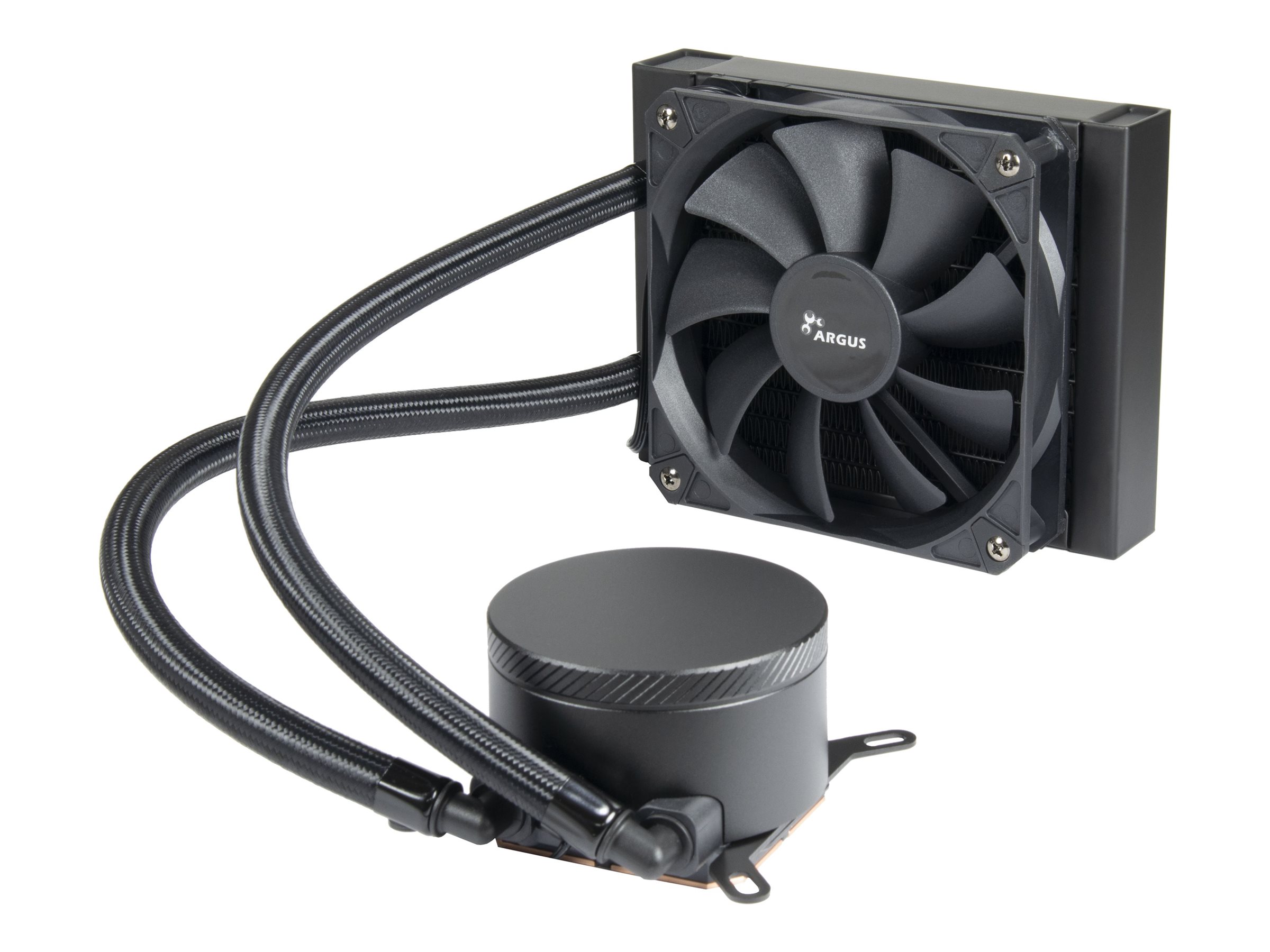 Inter-Tech B-120 - Prozessor-Flüssigkeitskühlsystem - (für: LGA115x Socket, LGA1200, LGA1366, LGA1700, LGA1800 Socket, LGA775, AM3, AM4, AM5)Kupfer - 120 mm