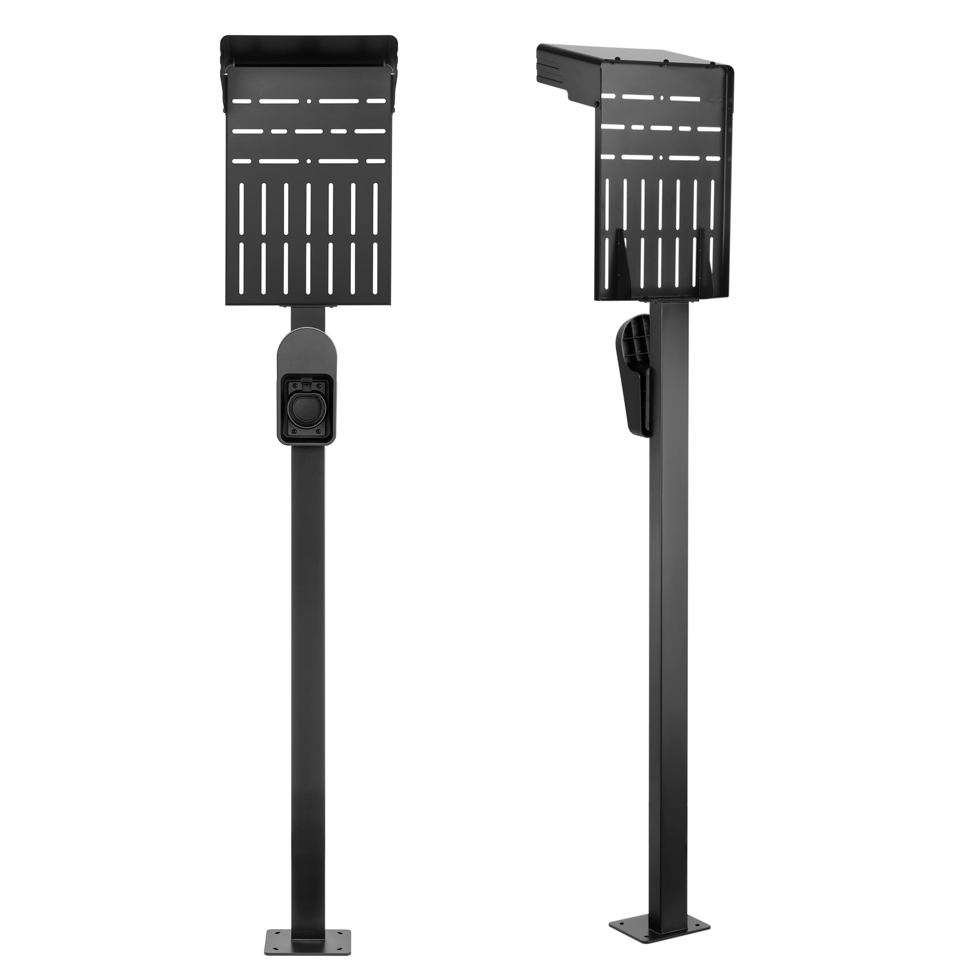 InLine Universal Wallbox-Standfuß mit EV-Ladekabel Halterung - schwarzwith EV charging cable holder - Schwarz