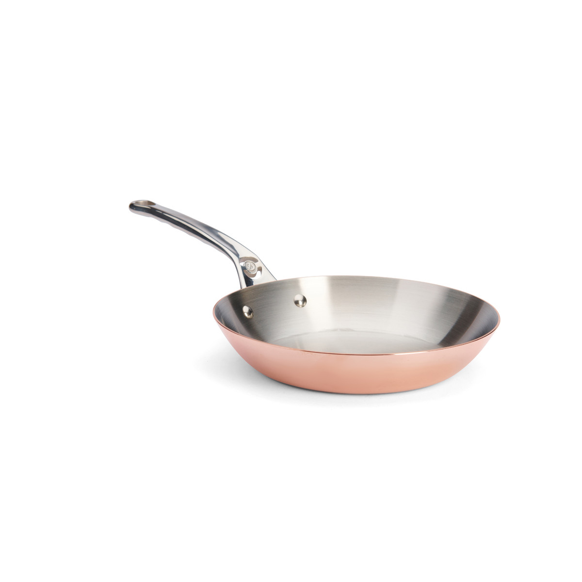 de BUYER 6224.24, Rund, Allzweckpfanne, Kupfer, Edelstahl, Keine Beschichtung, Kupfer, Edelstahl, Keramik, Gas, Halogen, Induktion, Versiegelte PlatteCopper frypan PRIMA MATERA - Ø 24 cm