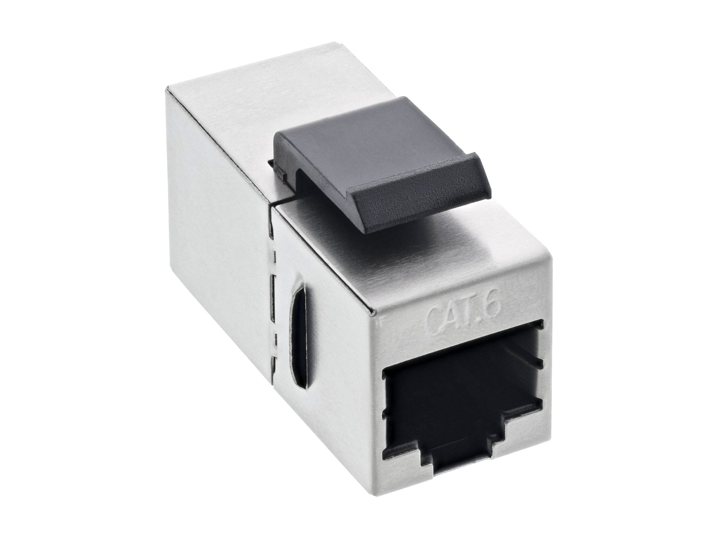 InLine Keystone RJ45 Buchse / Buchse - SNAP-In - Cat.6 - STP - bulkSTP - CAT 6