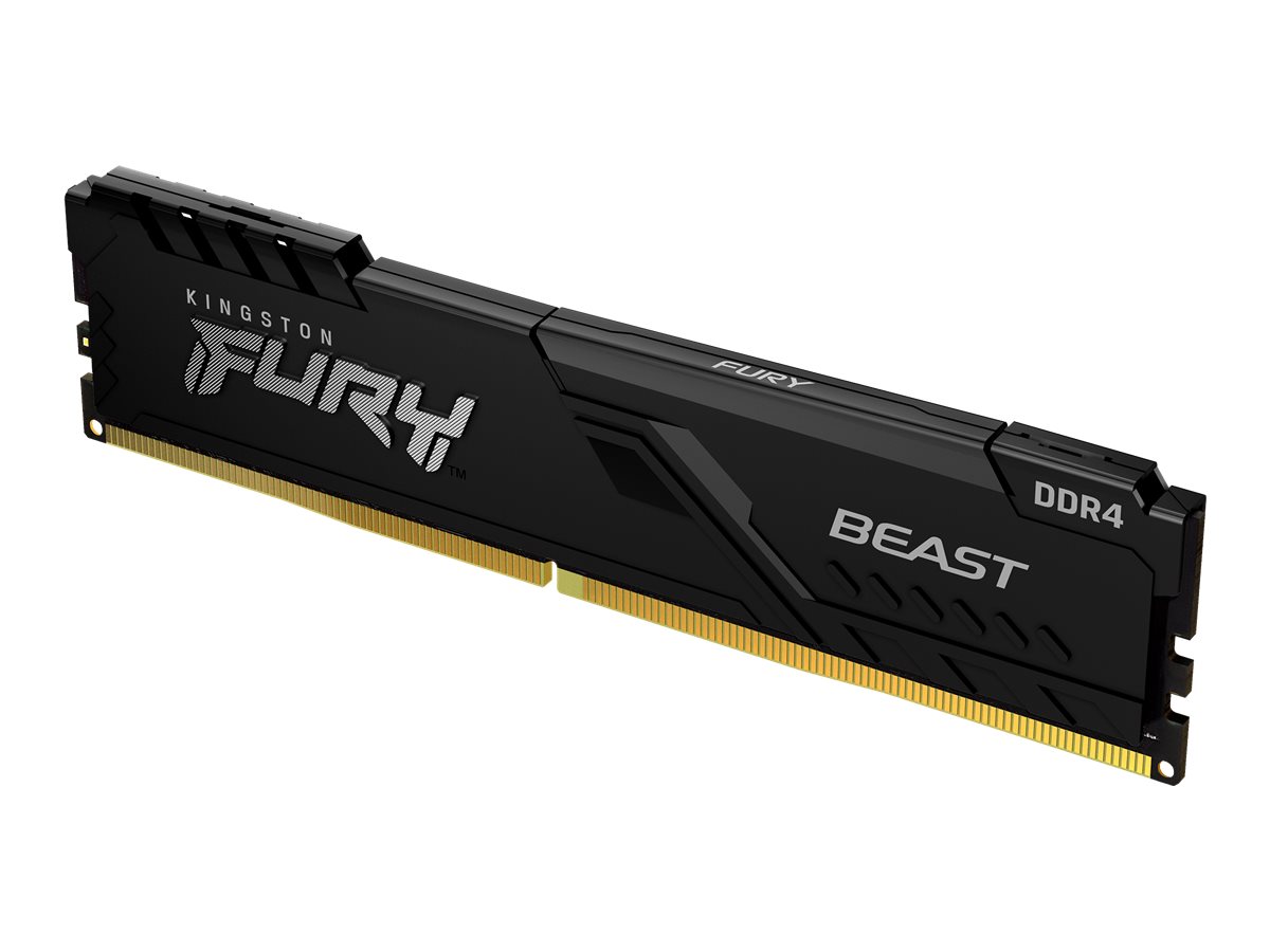 Kingston FURY Beast - DDR4 - Kit - 32 GB: 2 x16 GB - DIMM 288-PIN - 3200 MHz / PC4-25600 - CL16 - 1.35 V - ungepuffert - non-ECC - Schwarz