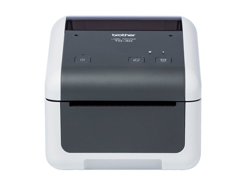 Brother TD-4210D - Etikettendrucker - Thermodirekt - Rolle (11,8 cm)203 dpi - bis zu 127 mm/Sek. - USB 2.0 - seriell - weiß - Grau