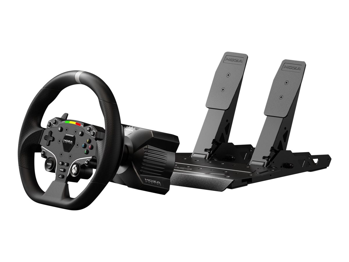 Moza Racing R3 Bundle - Lenkrad- und Pedale-Setkabelgebunden - Schwarz - für PC - Microsoft Xbox One - Microsoft Xbox One S - Microsoft Xbox One X