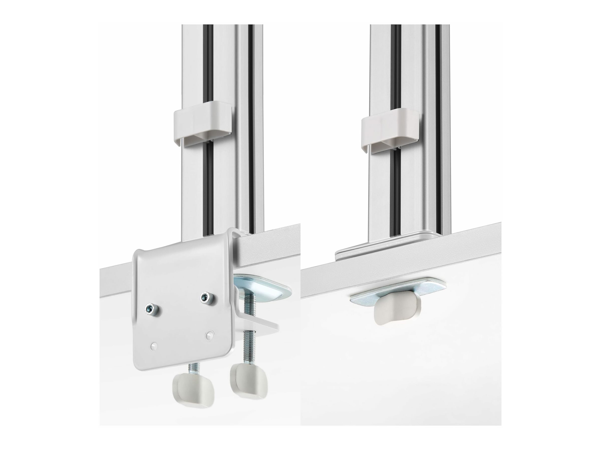 StarTech.com Six-Monitor Desk Mount w/ Crossbar, Up To 32" Screens/17.6lb - Befestigungskit - für 6 LCD-Displays - Säule, dual - Kunststoff, Stahl - weiß - Bildschirmgröße: 43.2-81.3 cm (17"-32")Tisch