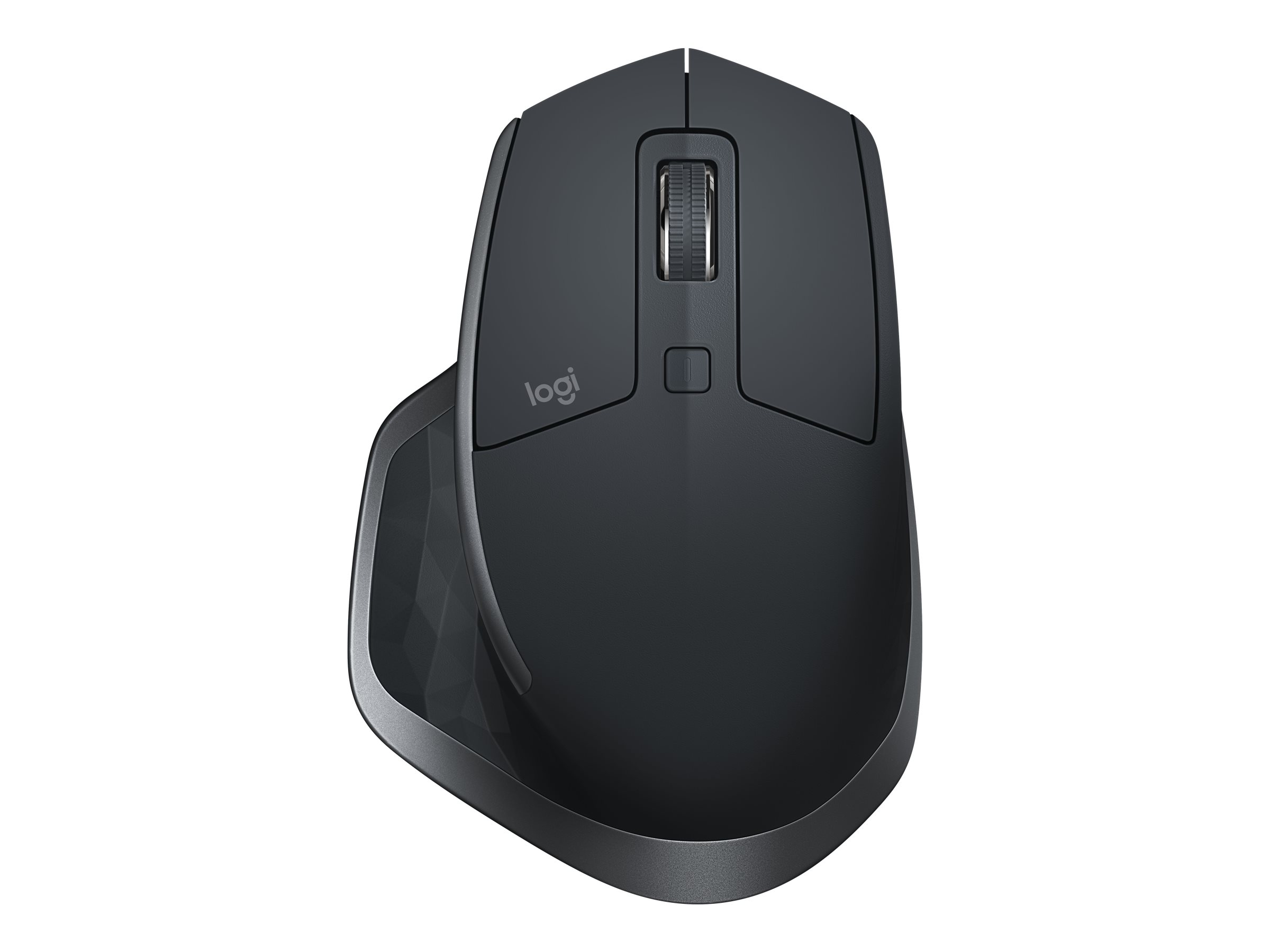 Logitech MX Master 2S - Bluetooth Edition - Mausergonomisch - Laser - 7 Tasten - kabellos - 2.4 GHz - Bluetooth - USB Logitech Unifying Empfänger - Graphite