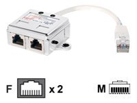 Equip Netzwerk-Splitter - RJ-45 (M) zu RJ-45 (W)2-Port Premium Cat.5e RJ45 Splitter