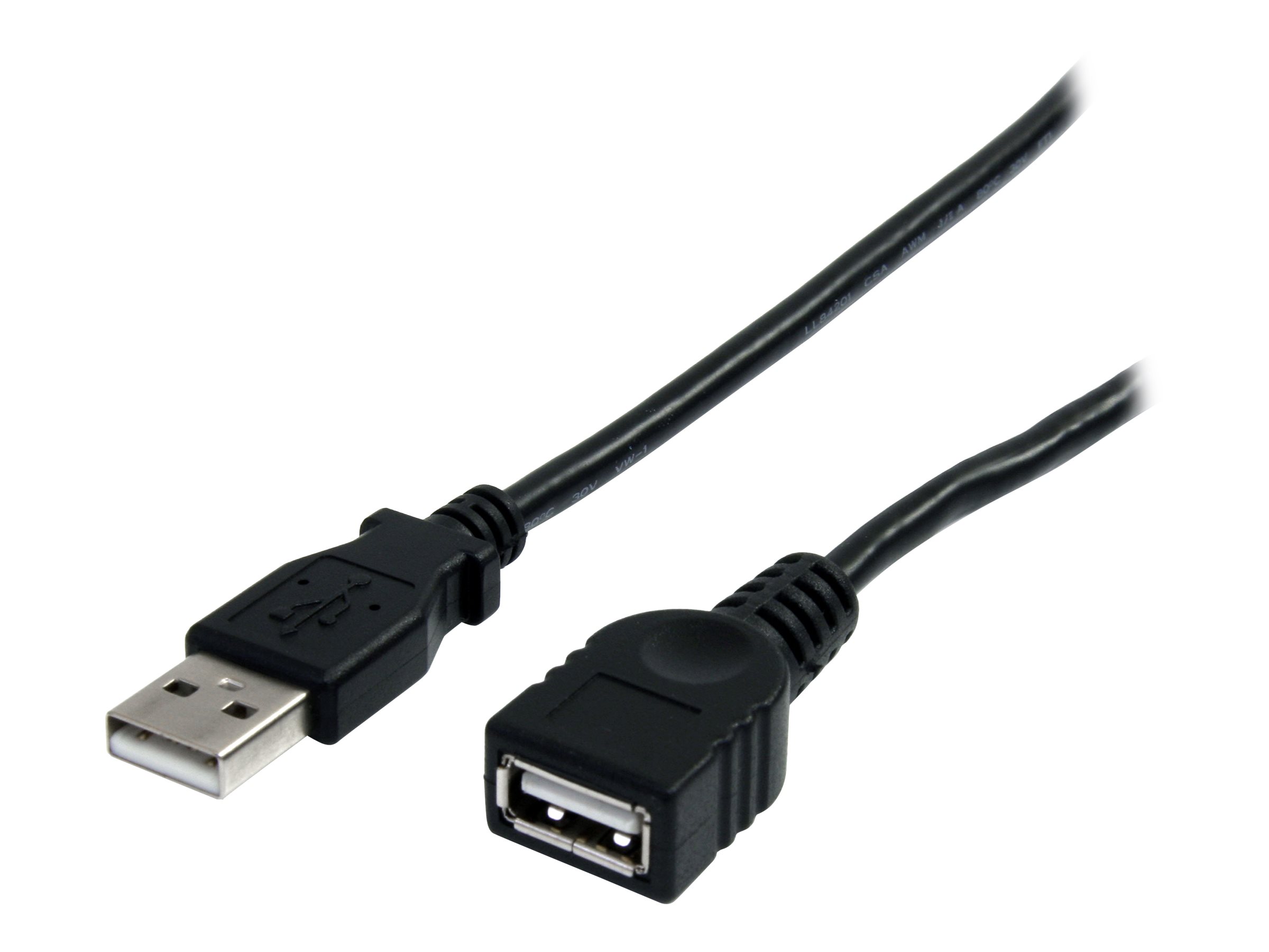 StarTech.com 10 ft Black USB 2.0 Extension Cable A to A - 10ft USB 2.0 Extension Cable - 10ft USB male female Cable (USBEXTAA10BK)USB-Verlängerungskabel - USB (M) zu USB (W) - USB 2.0 - 3 m - Schwarz