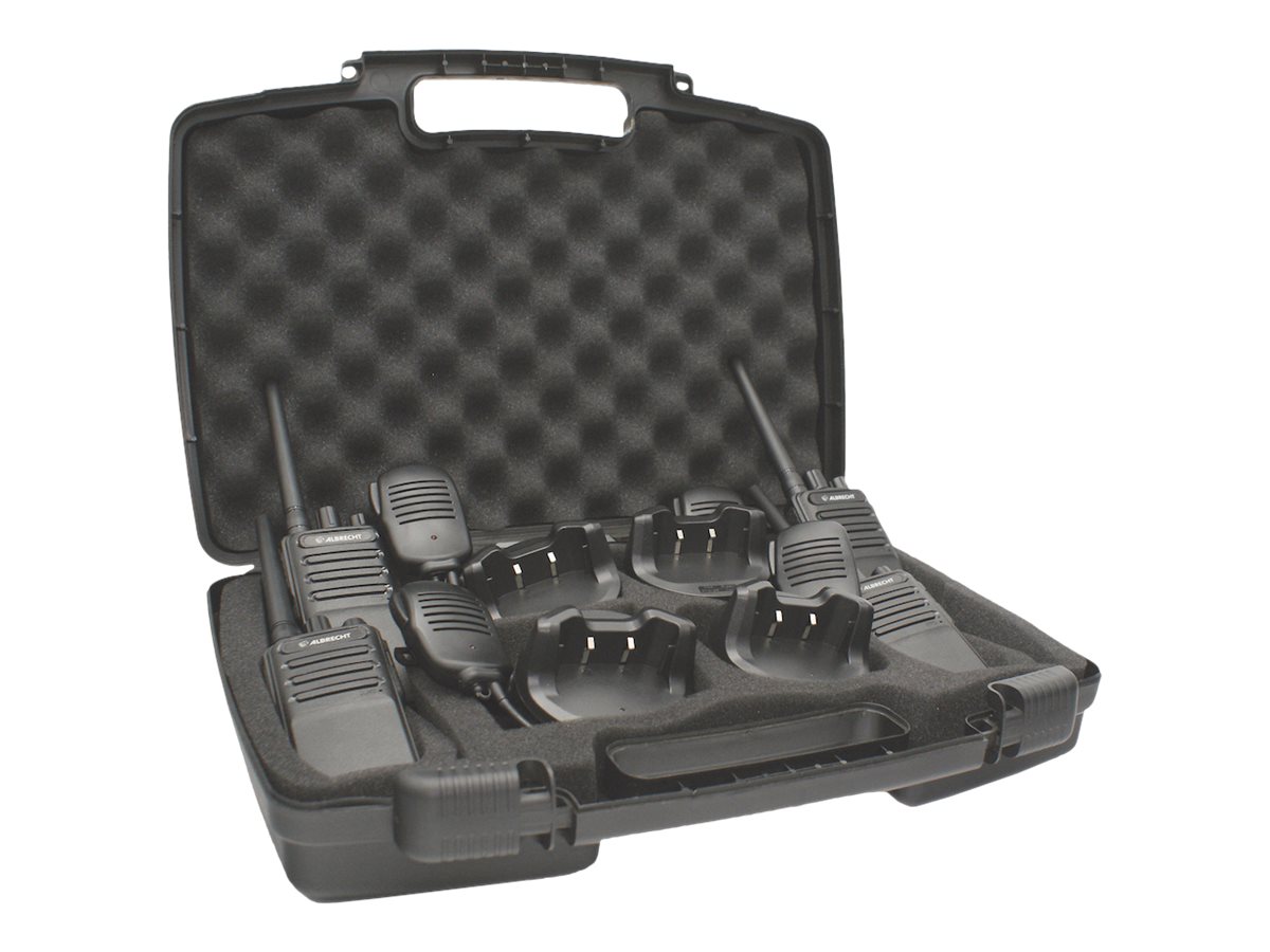 Albrecht Tectalk Worker 2 - Tragbar - Zwei-Wege Funkgerät - PMR - 446 MHz - 16 Kanäle (Packung mit 4)