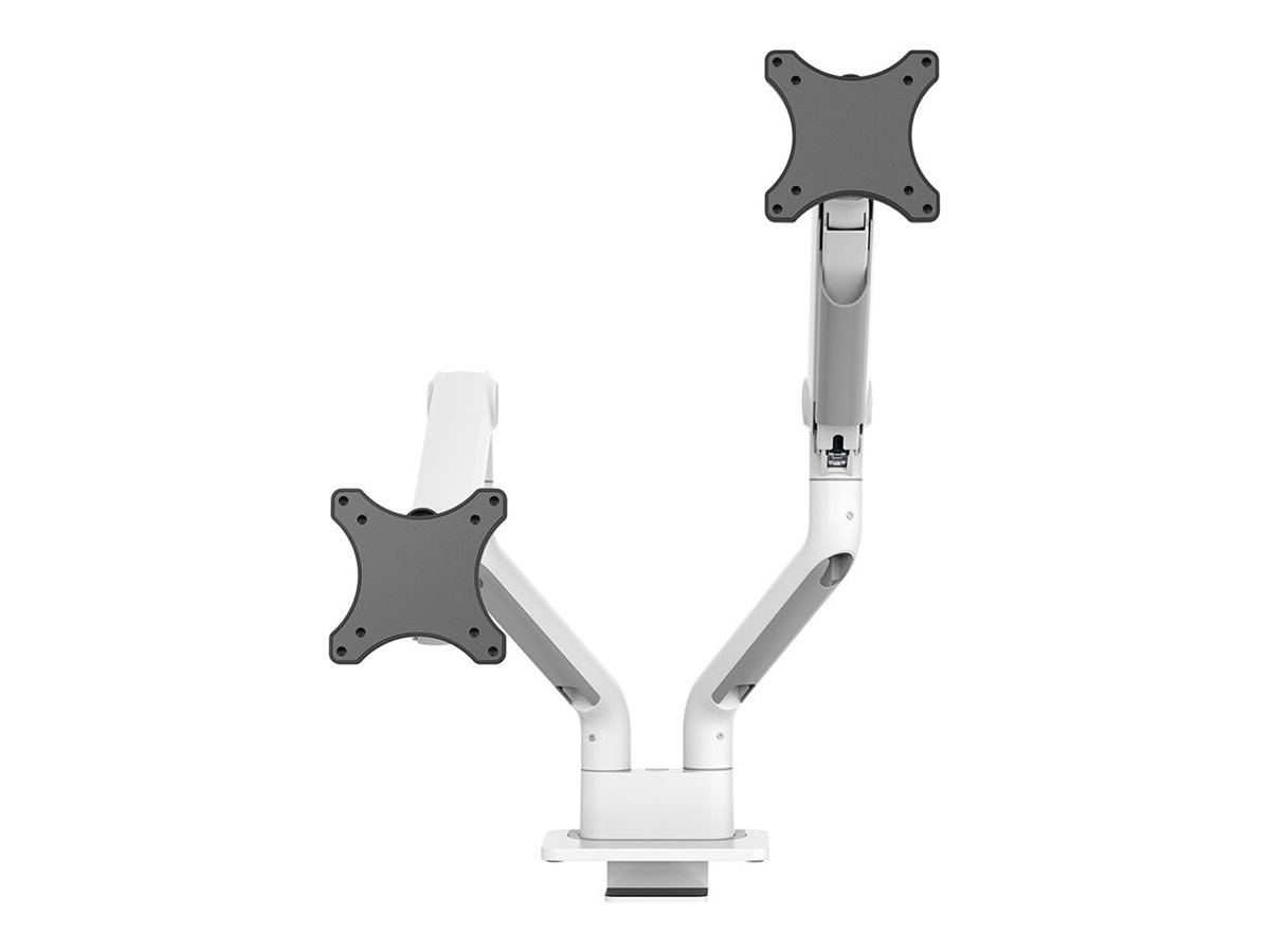 Neomounts DS70S-950WH2 NEXT One - Befestigungskit (Monitorarm, Klemmmontagesockel, Tischplattenbohrung)Voll beweglich - für 2 LCD-Displays - Aluminium - weiß - Bildschirmgröße: 43.18-88.9 cm (17"-35")