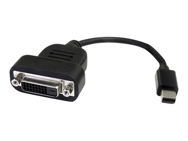 StarTech.com StarTech Aktiver Mini DisplayPort auf DVI Adapter - mDP zu DVI (Stecker/Buchse)Konverter - 1920x1200 - DVI-Adapter - Dual Link - Mini DisplayPort (M) zu DVI-D (W) - 20 cm - Schwarz