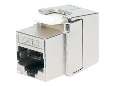 Intellinet Cat8.1 40G Shielded Toolless Keystone Jack, For Easy and Quick Snap-in Deployment, Ideal for Data Centers, STP, for Solid & Stranded Wire, Gold-plated Contacts, Metal Housing - Netzwerkansc