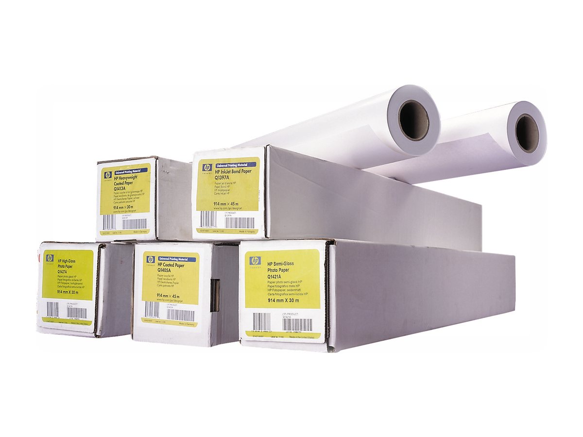 HP  Matt - beschichtet - 4,5 mil - Rolle (91,4 cm x 45,7 m)90 g/m² - 1 Rolle(n) Papier - für DesignJet 45XX - 5100 - T1100 - T1120 - T1200 - T1300 - T1500 - T2300 - T2500 - T520 - T920 - Z5200