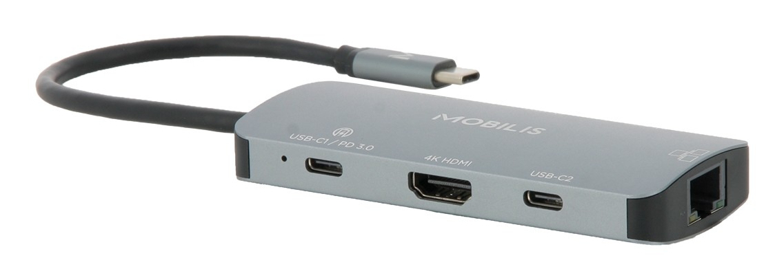 Mobilis Dockingstation - USB-C - HDMI - 1GbEE
