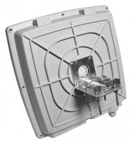 ALLNET ANT-58-1T1R-PATCH-385, 19 dBi, 5.15 - 5.85 GHz, 50 Ohm, N-Typ, Duale Polarisation, Weiß