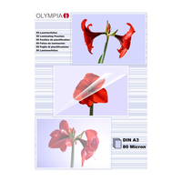 Olympia 1x25 DIN A3 80 micron, Transparent, A3, 25 Stück(e)Lamination Pouches - A3 - 80 Micron