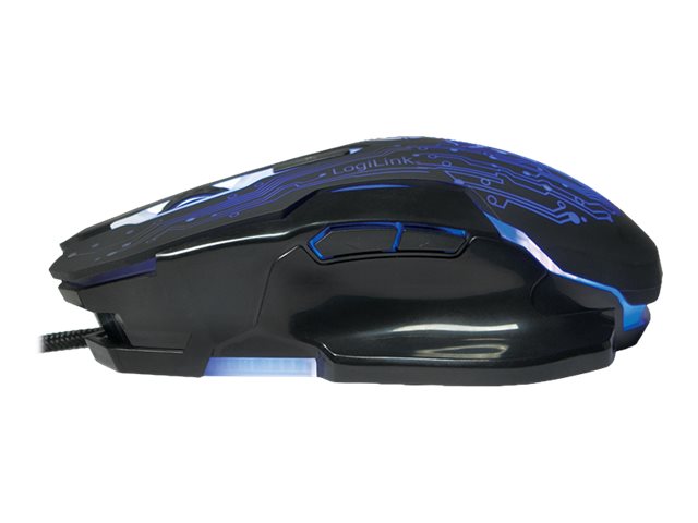LogiLink Gaming - Maus - optisch - 6 Tastenkabelgebunden - USB - Schwarz
