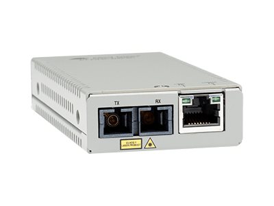 Allied Telesis AT MMC200LX/SC - Medienkonverter100Mb LAN - 10Base-T - 100Base-TX - 100Base-LX - 100Base-SC - RJ-45 / LX/SC Single-Mode - bis zu 15 km - 1310 nm - TAA-konform