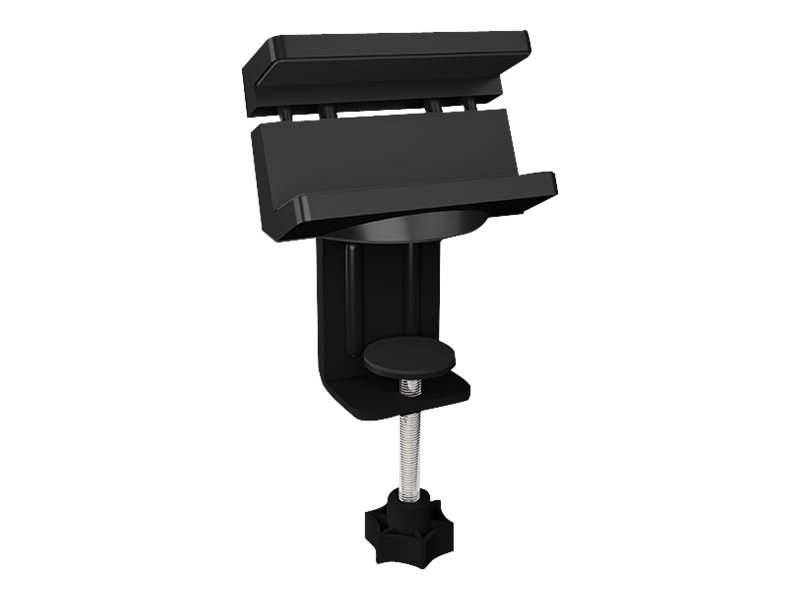 ICY BOX IB-MSA106-HH - Befestigungskit (Spannbefestigungfür Tisch - Halter - Kissen) - für USB-Hub - Kunststoff - Metall - Silikon - Schwarz - Tischmontage