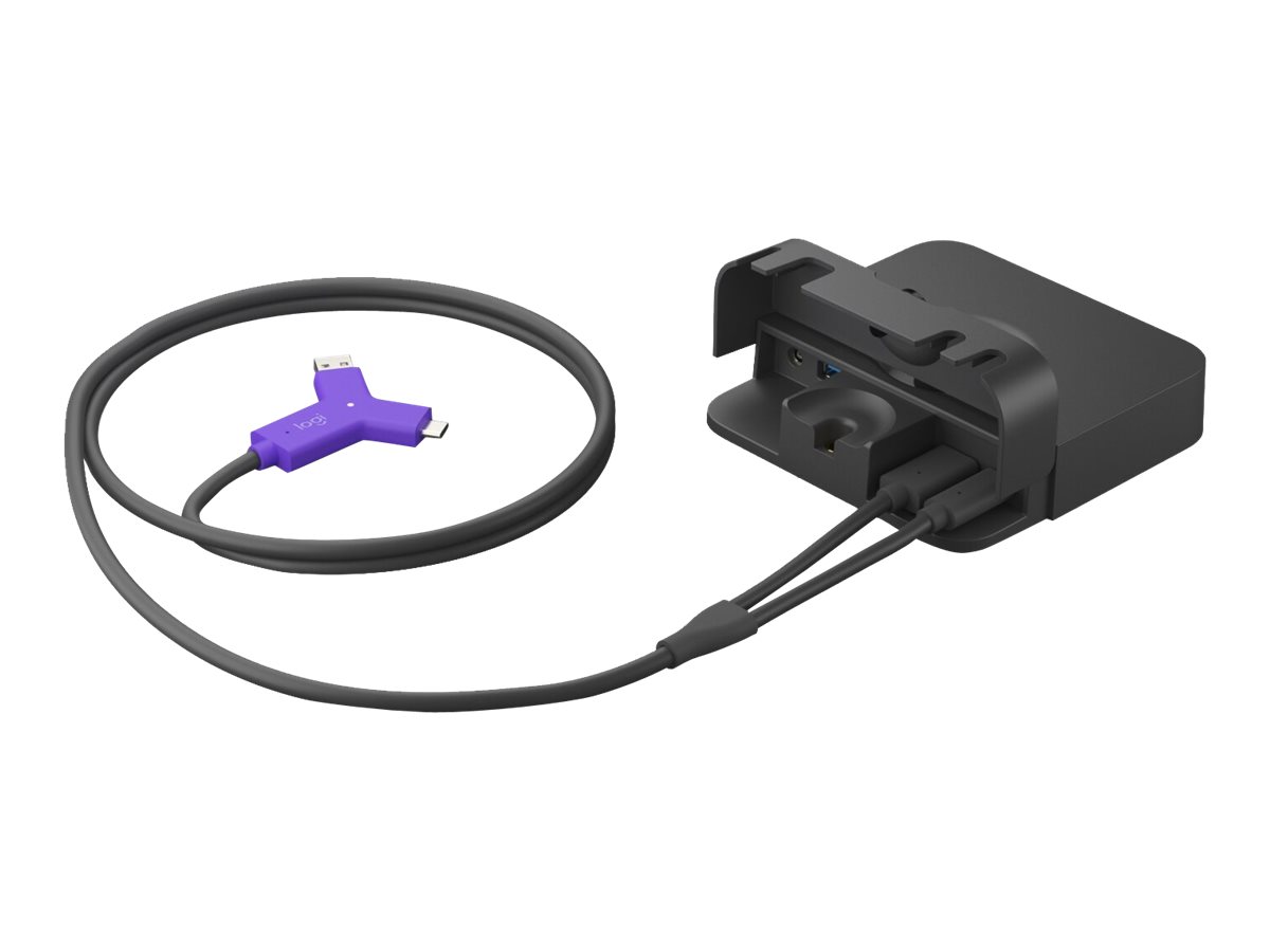 Logitech Swytch - Hub - 2 x HDMI + 1 x SuperSpeedUSB + 2 x USB-C - Desktop - für Room Solution Huddle - Large