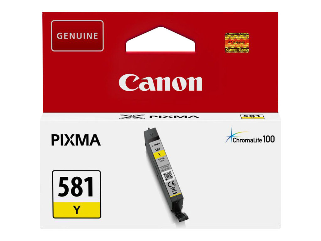 Canon CLI-581Y - 5.6 ml - Gelb - original - Tintenbehälterfür PIXMA TS6251 - TS6350 - TS6351 - TS705 - TS8252 - TS8350 - TS8351 - TS8352 - TS9550 - TS9551
